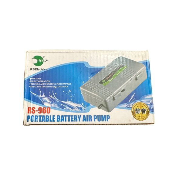 Portable Aquarium Oxygen Pump Battery Powered Backup Fish Tank Outdoor Fishing - Picture 1 of 8